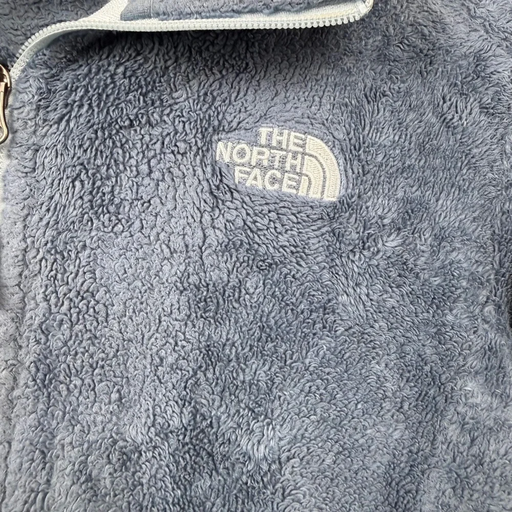 The North Face Osito Fleece Jacket Womens‎ Small Blue Full Zip High Pile Soft
